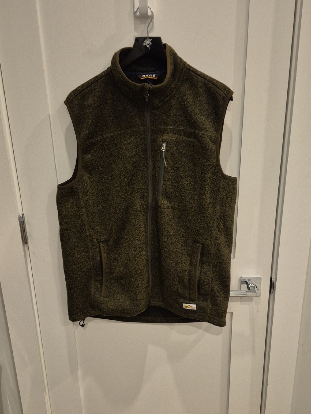 Men's Orvis R65 --  Green Fleece Zip Vest - Casual Layering -- L